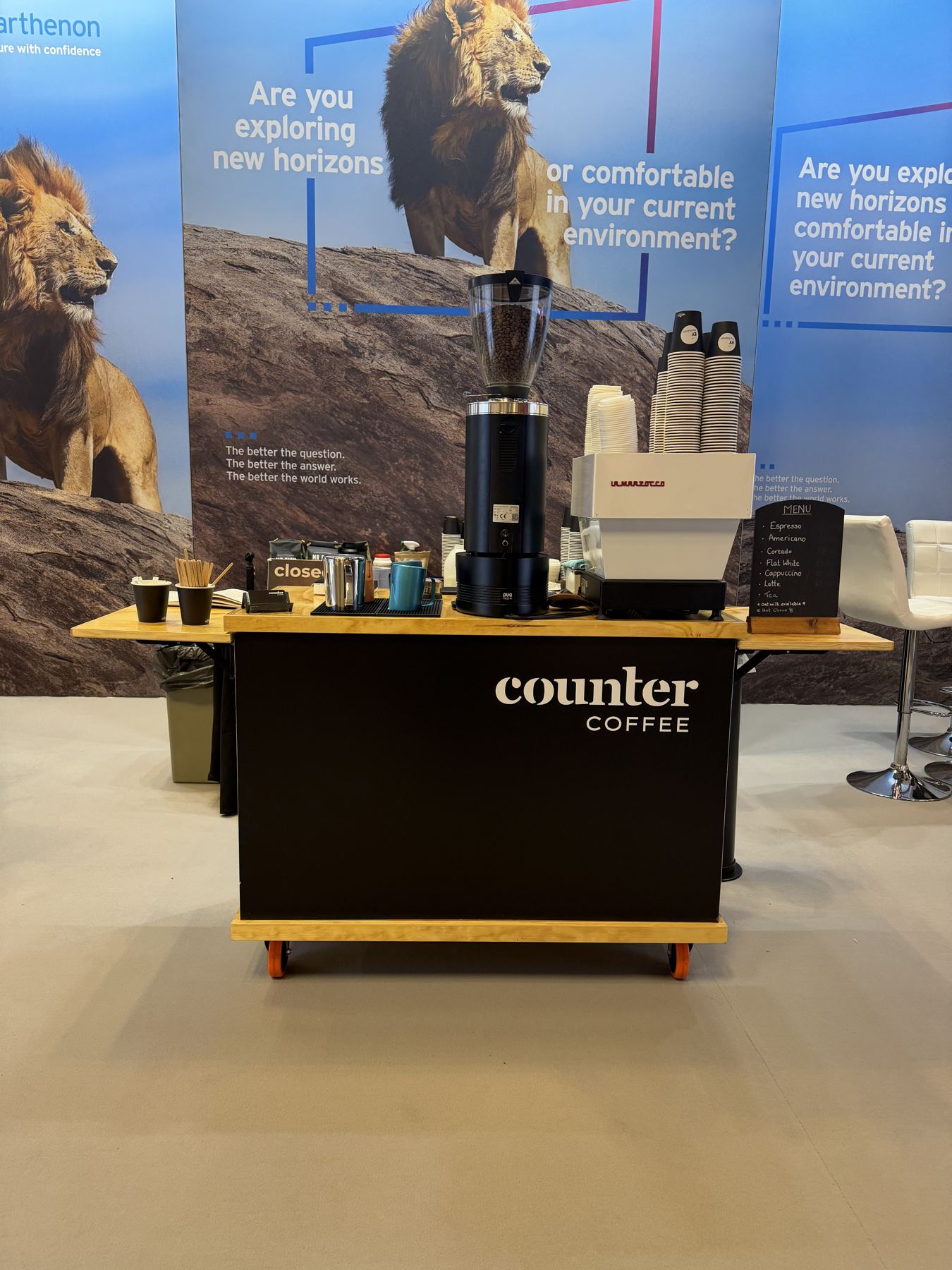 The cart at a corporate conference